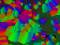 PolScope pictures of Cromolyn condensed + isotropic phase (color represents in-plane director orientation)